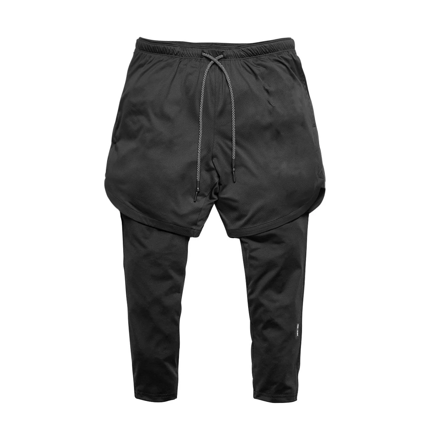 Men's Sports Fitness Double Shorts + Pants Capris - Image 9