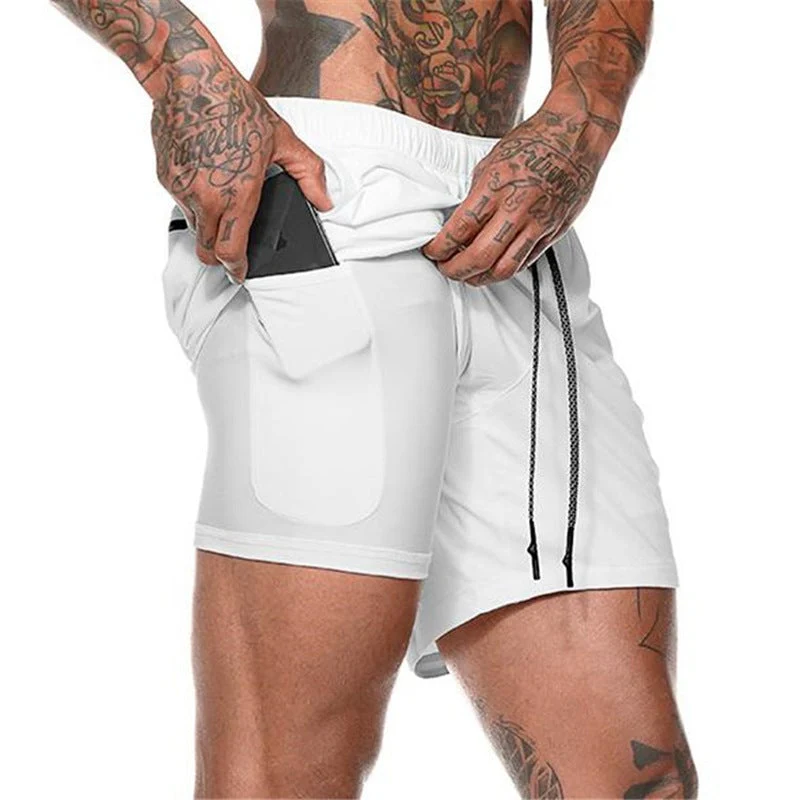 Men's Large Fitness Double Shorts - Image 10