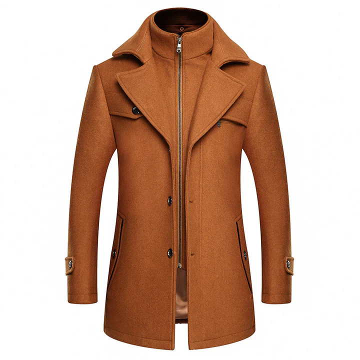 Men's Slim Large Size Thick Wool Jacket - Image 6