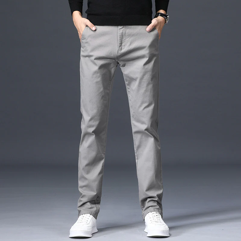 Men's loose stretch cotton casual pants - Image 3