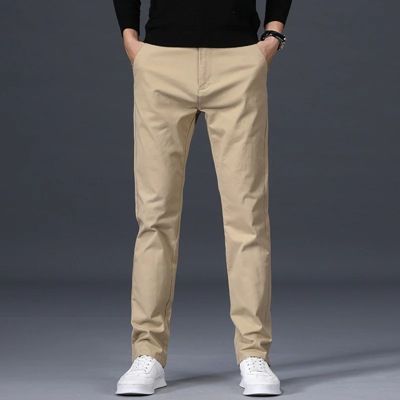 Men's loose stretch cotton casual pants - Image 5