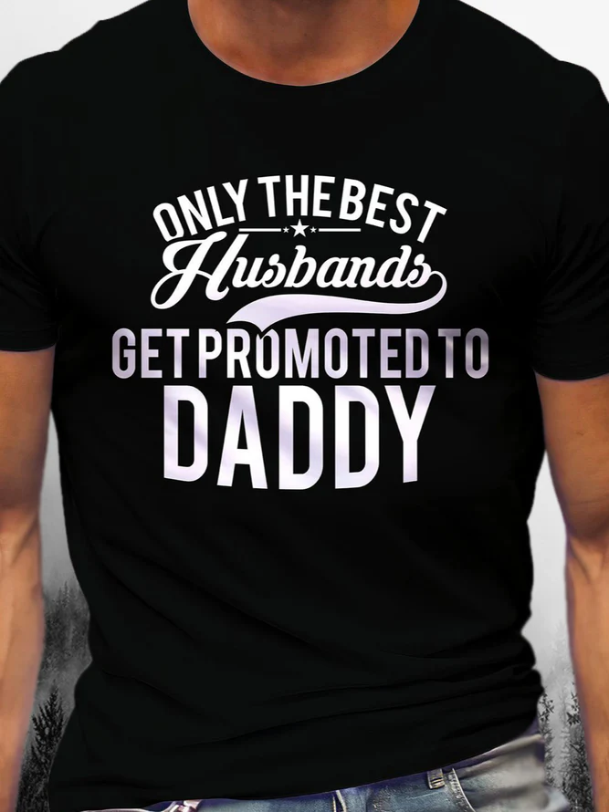 Text Graphic Elements Print Crew Neck Short Sleeve Tee Men's - Image 3