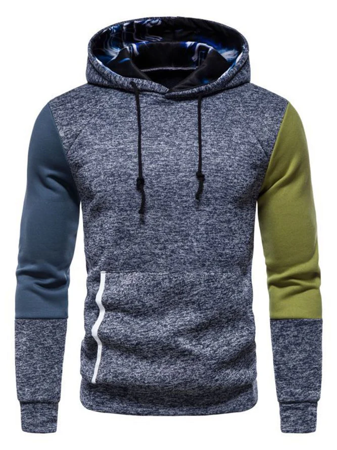Men's Contrast Stitching Sweater