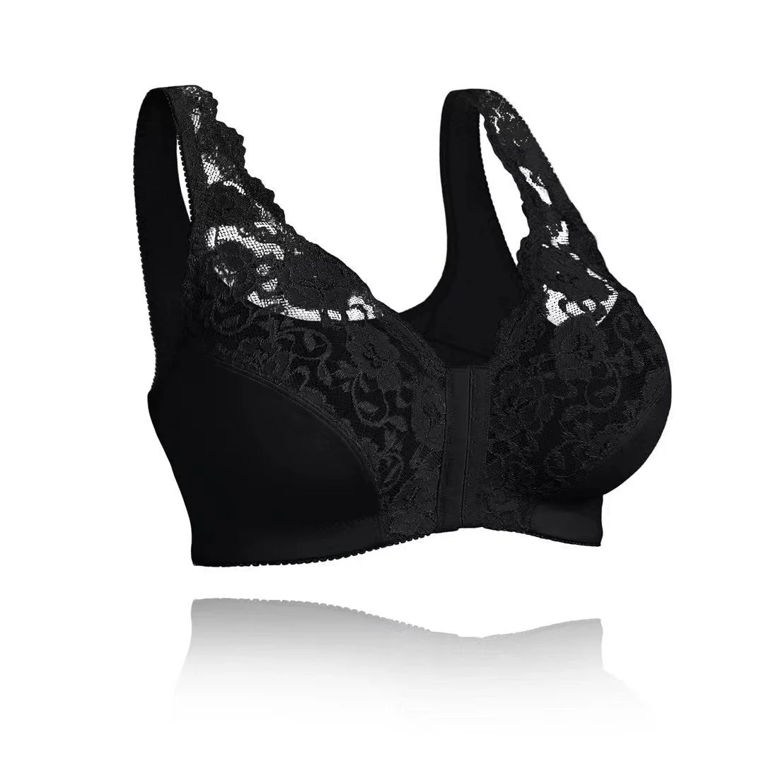Front Hook, Stretch Lace, Posture Correction – One Piece Bra - Image 6
