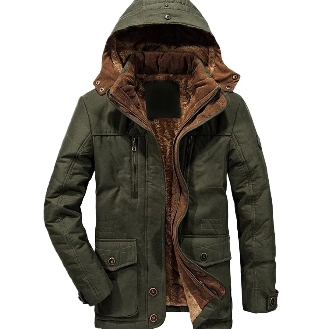 Hooded Velvet Coat - Image 4