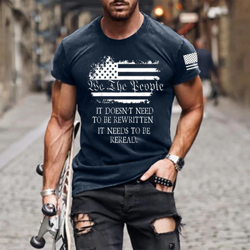 It Doesn't Need To Be Rewritten Men's Cotton T Shirt - Image 3