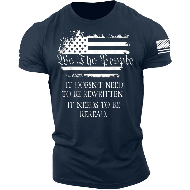 It Doesn't Need To Be Rewritten Men's Cotton T Shirt - Image 6