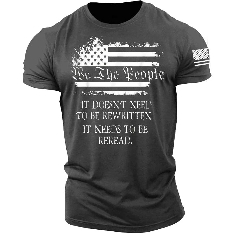 It Doesn't Need To Be Rewritten Men's Cotton T Shirt - Image 8
