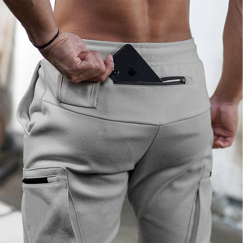 Man Camouflage Cargo Joggers With Multi-function Detail - Image 6