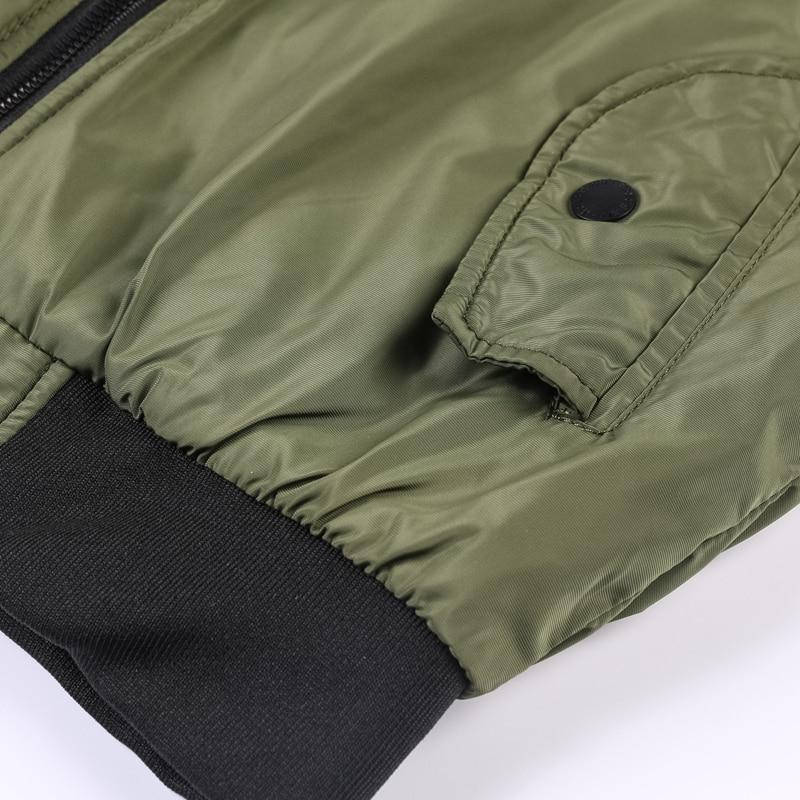 Men ' s Military Bomber Jackets Men Casual Solid Zipper Pilot Jacket New Thin Stand Collar Male Coat Slim Fit - Image 10