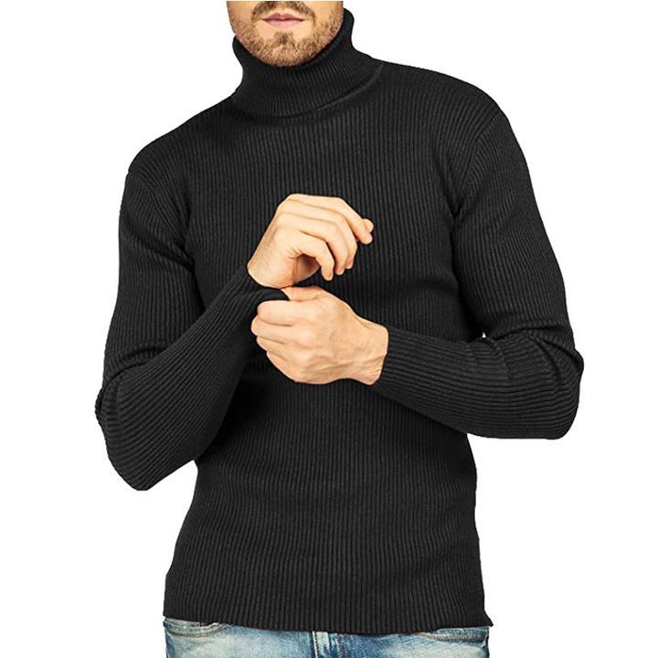 Men's Turtleneck Sweater Slim Sweater - Image 3