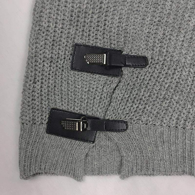 Men Solid Color Vertical Knit Sweater - Image 5
