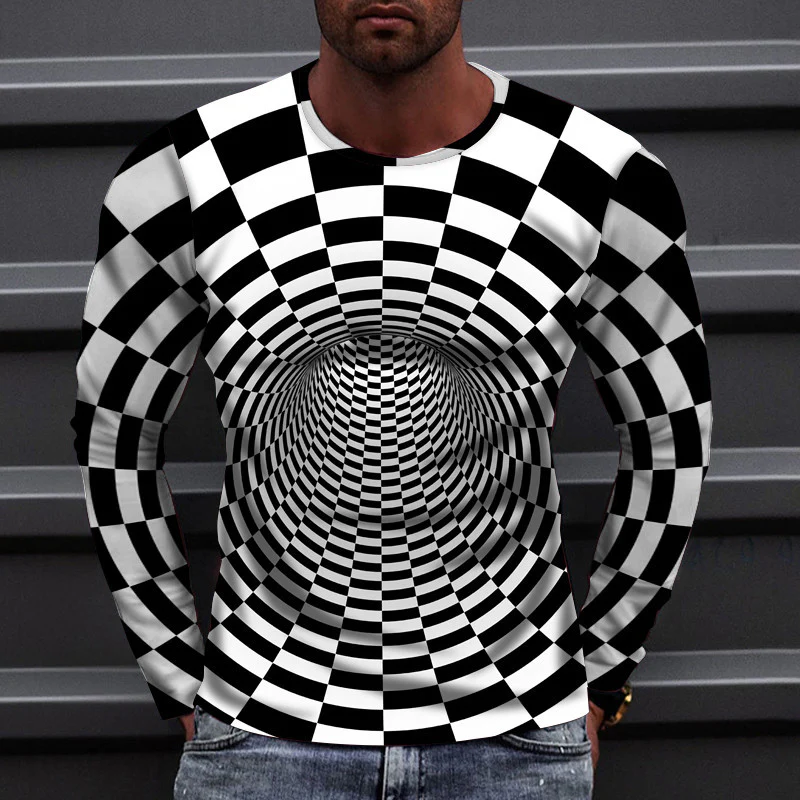 Men's 3D Abstract Print T-Shirt