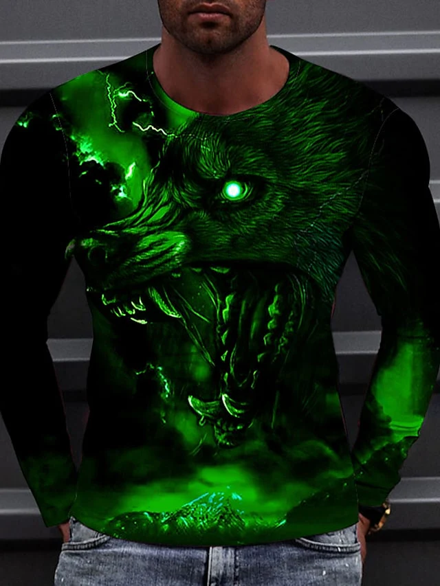 Men's 3D Abstract Print T-Shirt - Image 3