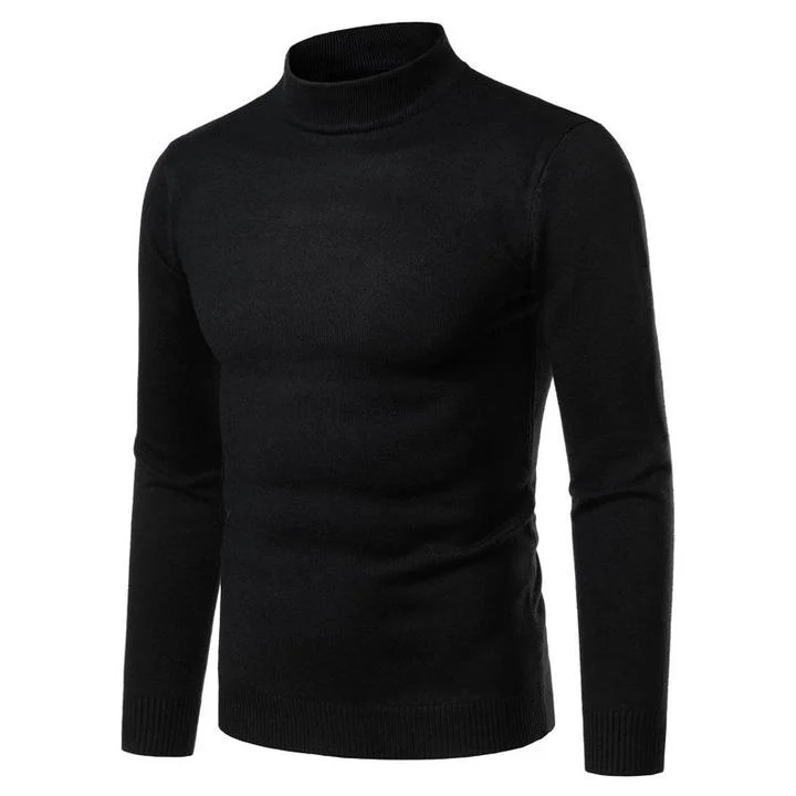Mens Black Pullover Sweater - Image 16