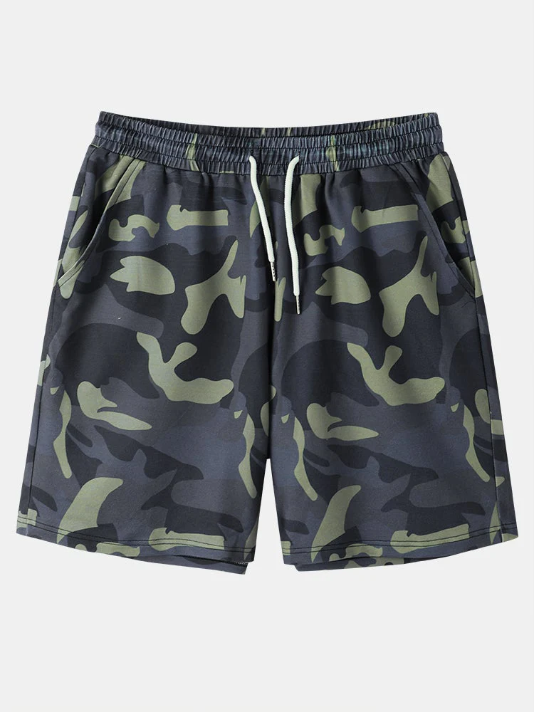 Mens Camo & Patchwork Print Breathable Casual Two Pieces Suits SKUF52008 - Image 7