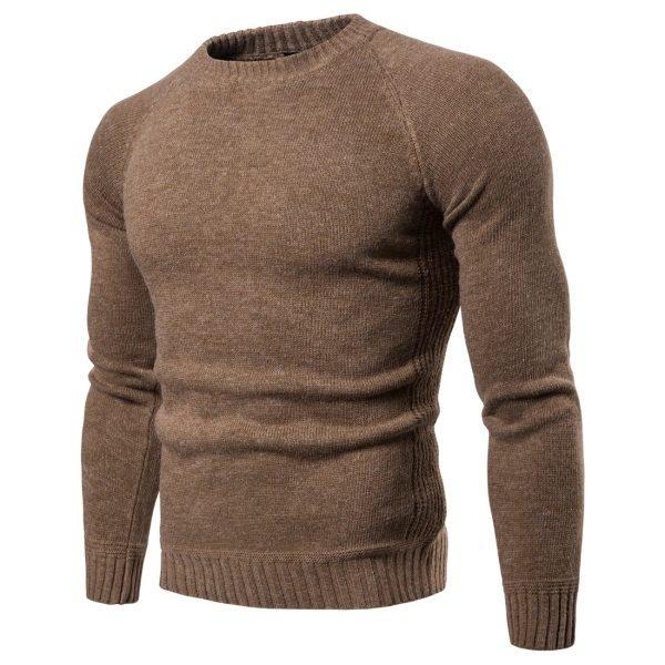 Mens Casual Knitted Bottoming Soft Sweaters - Image 3