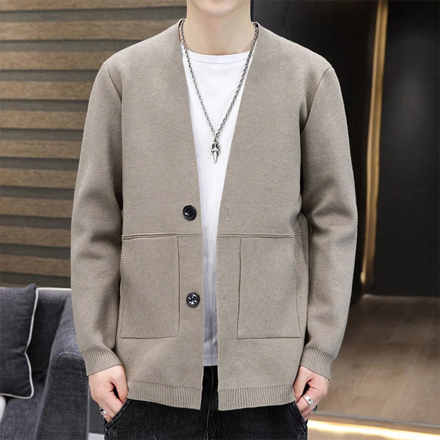 Men's Casual Knitted Cardigan Top