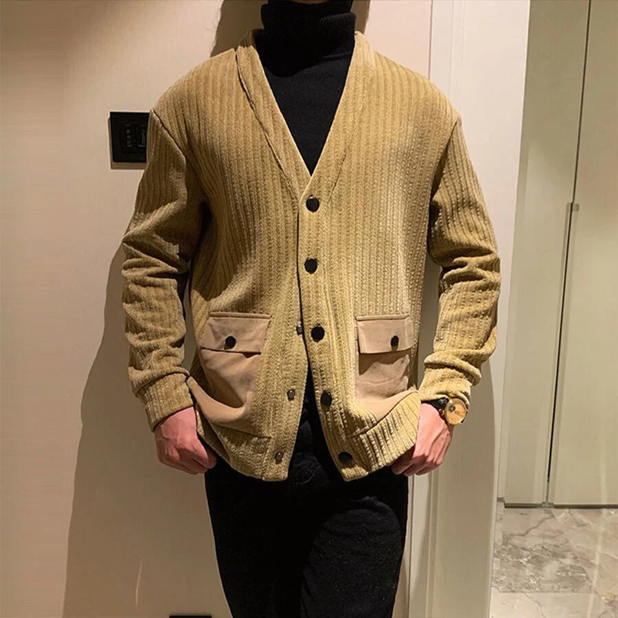Men's Casual Knitted Cardigan Top