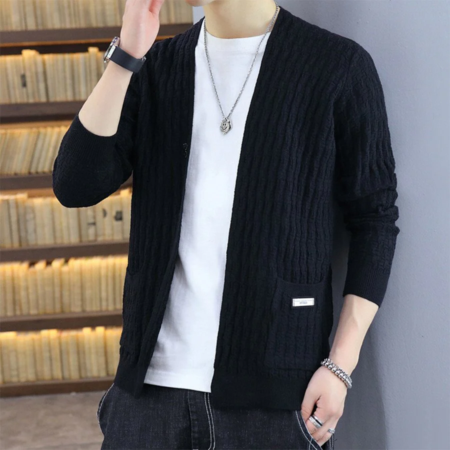 Men's Casual Knitted Cardigan Top