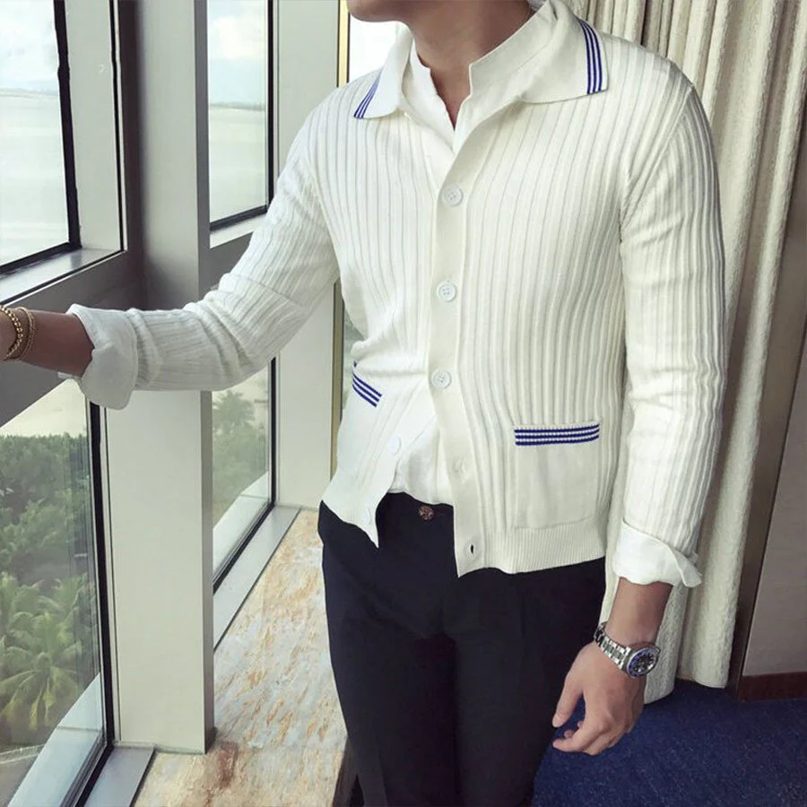 Men's Casual Knitted Cardigan Top