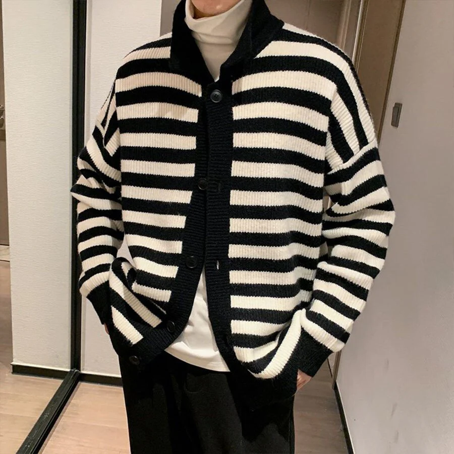 Men's Casual Knitted Cardigan Top