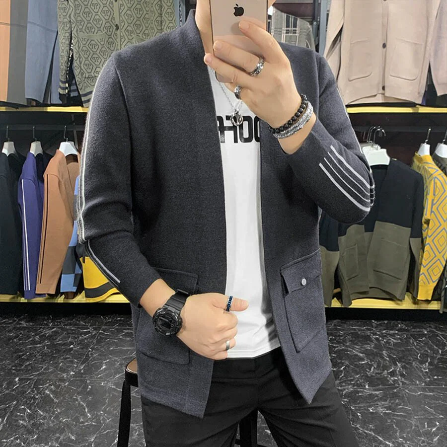 Men's Casual Knitted Cardigan Top