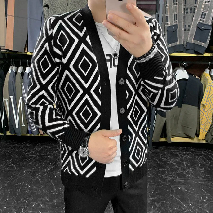 Men's Casual Knitted Cardigan Top - Image 5
