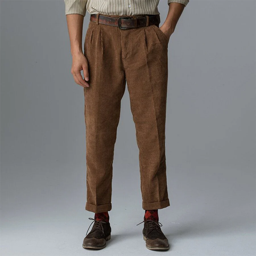 Men's Casual Loose Corduroy Trousers-Artgown.com - Image 2