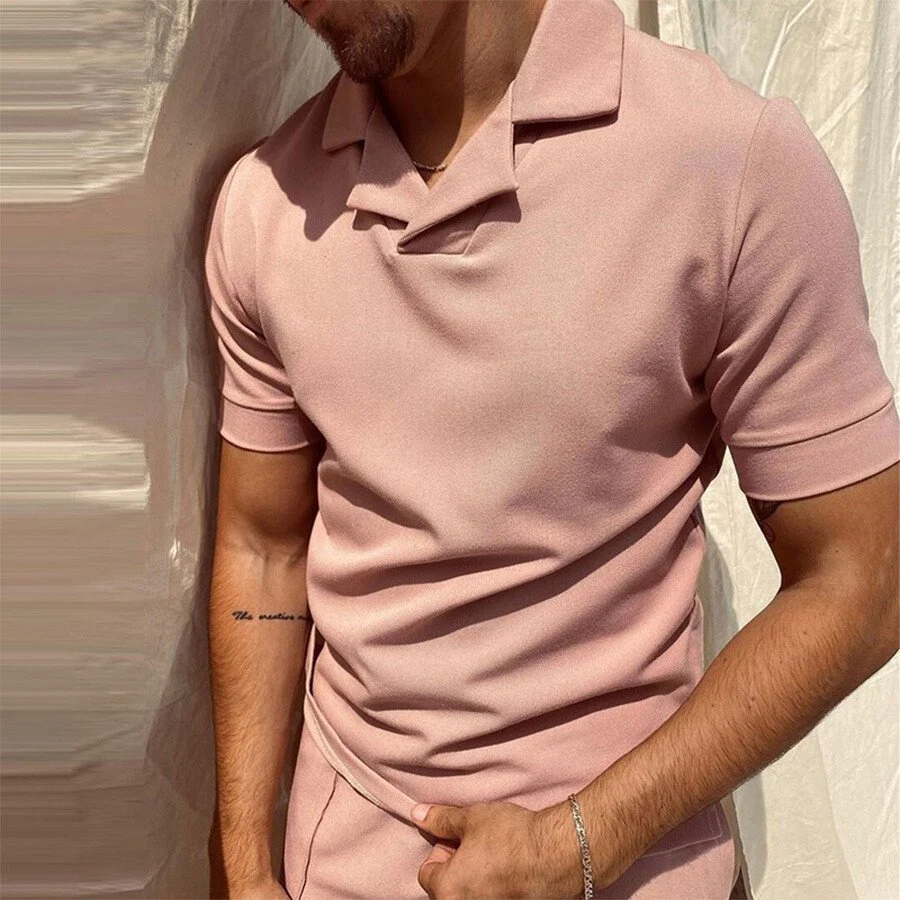 Men's Casual Short Sleeve T-Shirt POLO Shirt