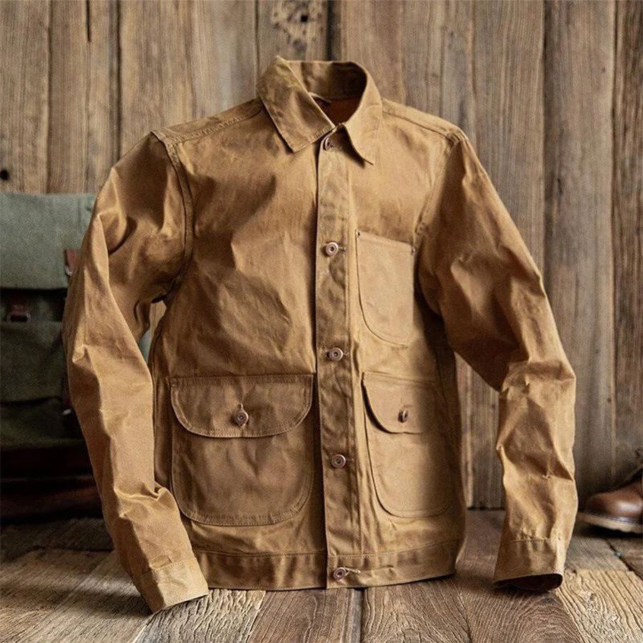 Men's Casual Solid Color Pocket Jacket - Image 2