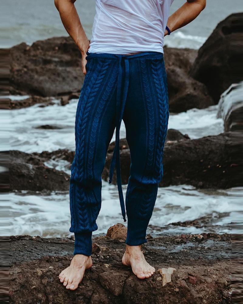 Men's casual sweater and warm trousers - Image 3