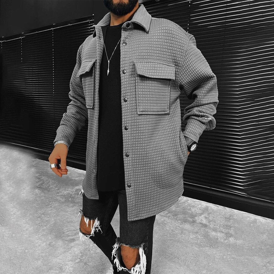 Men's Casual Warm Long Sleeve Coat
