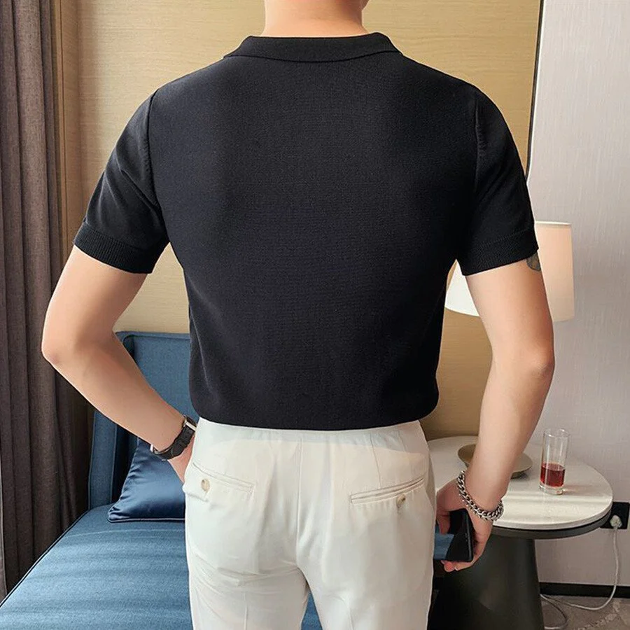 Men's Colorblock Short Sleeve Knit T-Shirt - Image 6