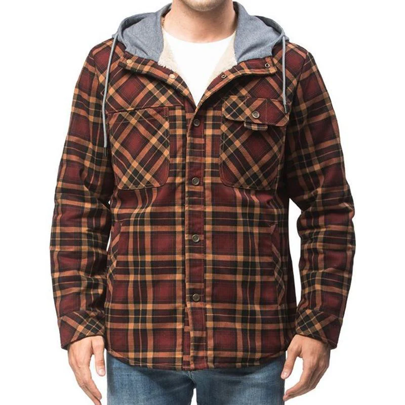 Plaid Patchwork Jacket - Image 4
