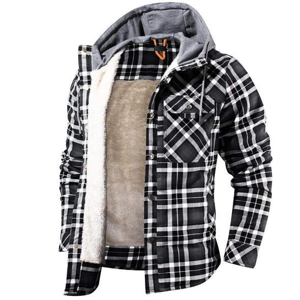 Plaid Patchwork Jacket - Image 9