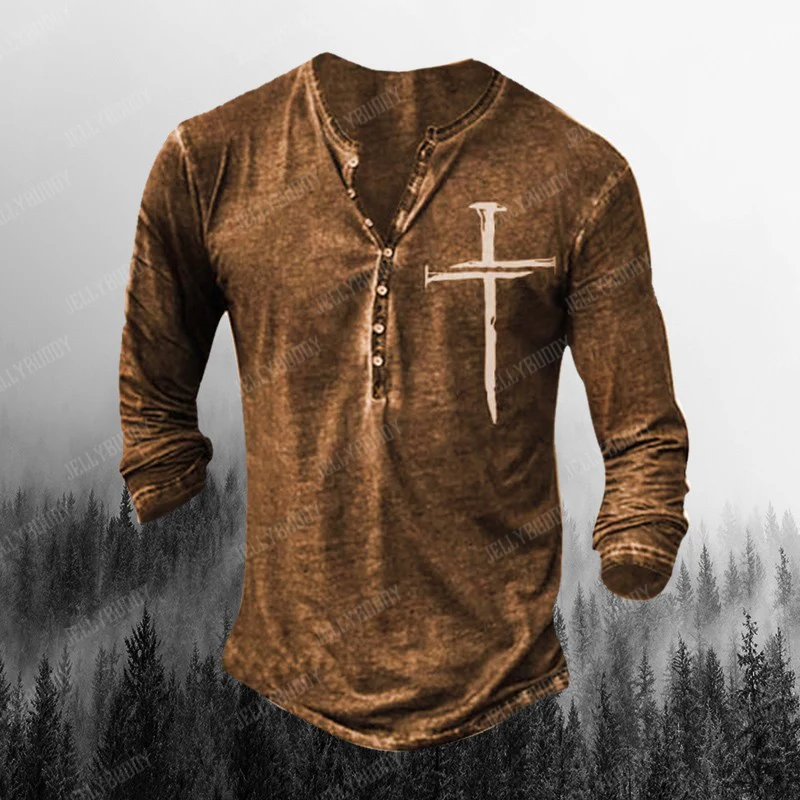 Mens Outdoor Jesus Long Sleeve - Image 3