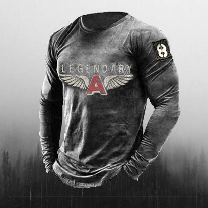 Mens Outdoor Legendary Printed Long Sleeve - Image 2