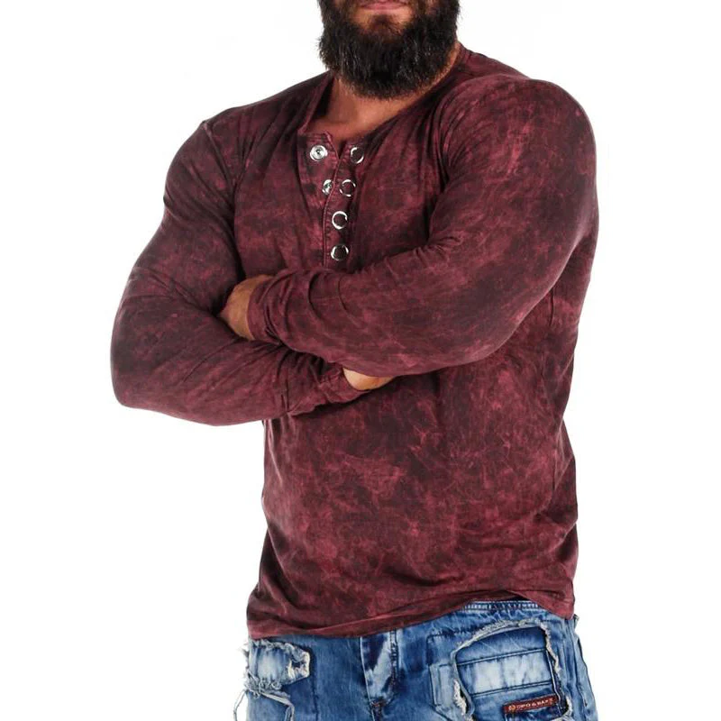 Men'S Plus Size Unforgettable Cipo & Baxx Longsleeve - Vine Red - Image 2