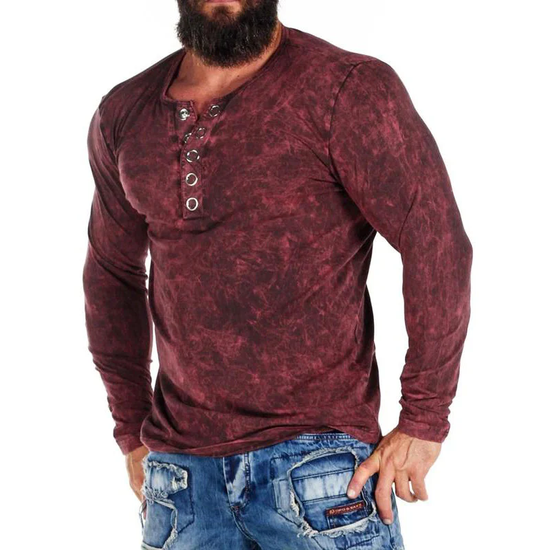 Men'S Plus Size Unforgettable Cipo & Baxx Longsleeve - Vine Red - Image 3