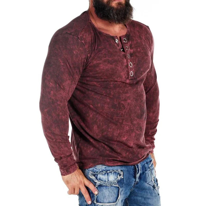 Men'S Plus Size Unforgettable Cipo & Baxx Longsleeve - Vine Red - Image 4
