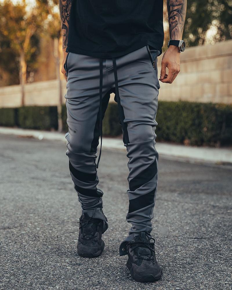 men's stitching trousers - Image 2