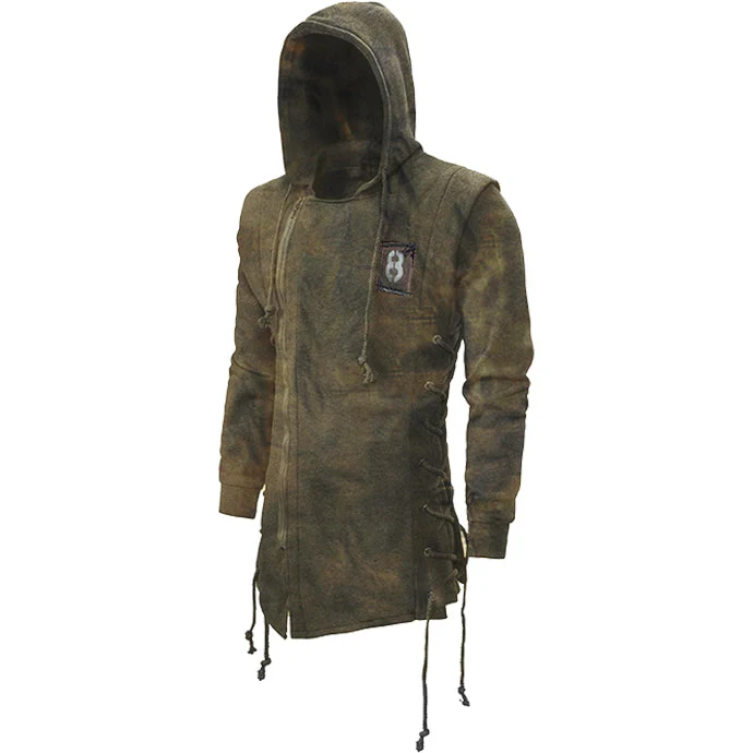 Men's retro print outdoor hoodie sweatshirt - Image 4