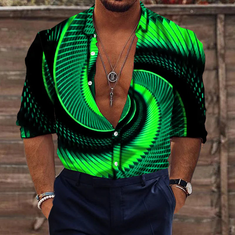 Men's 3D Abstract Print T-Shirt - Image 5