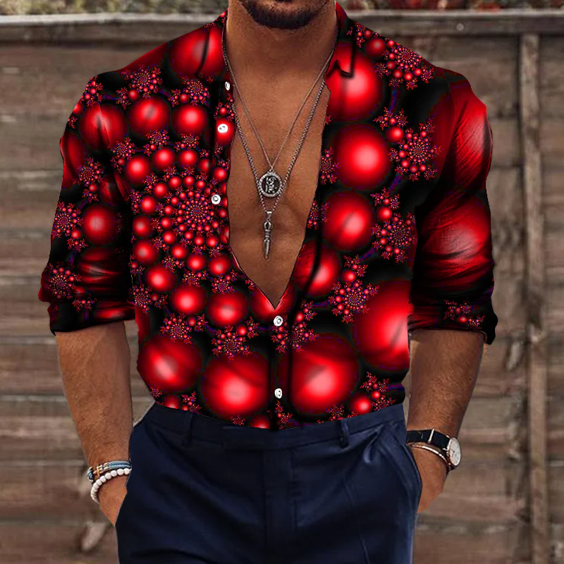 Men's 3D Abstract Print T-Shirt - Image 2