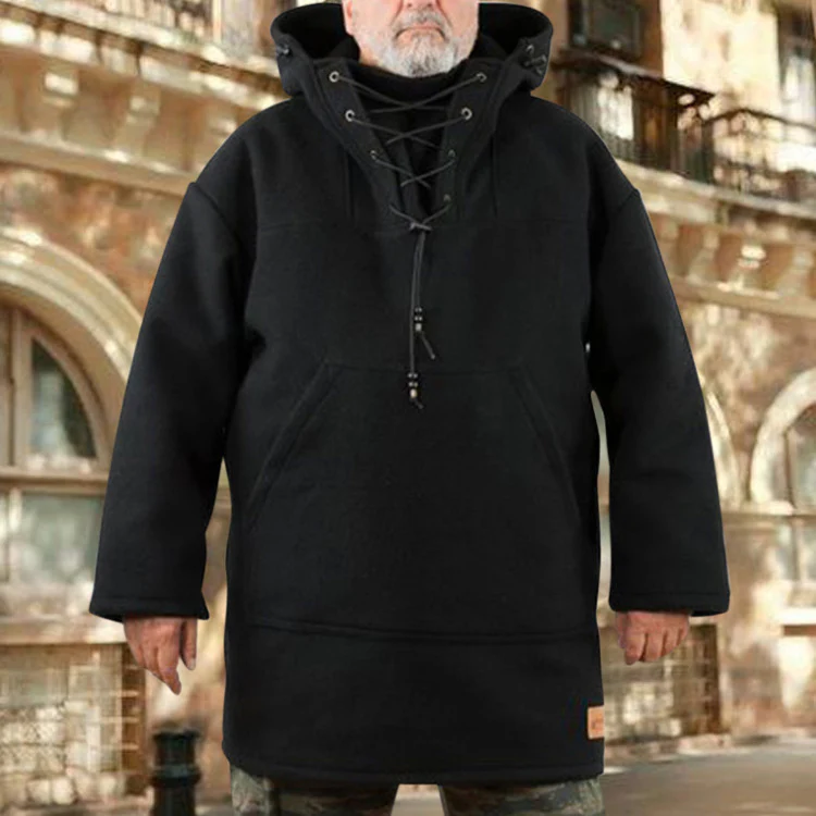 Men's wool thick coat - Image 2