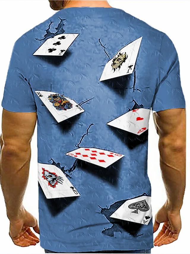 New Men's T shirt 3D Print Graphic Short Sleeve Daily Tops Round Neck - Image 6