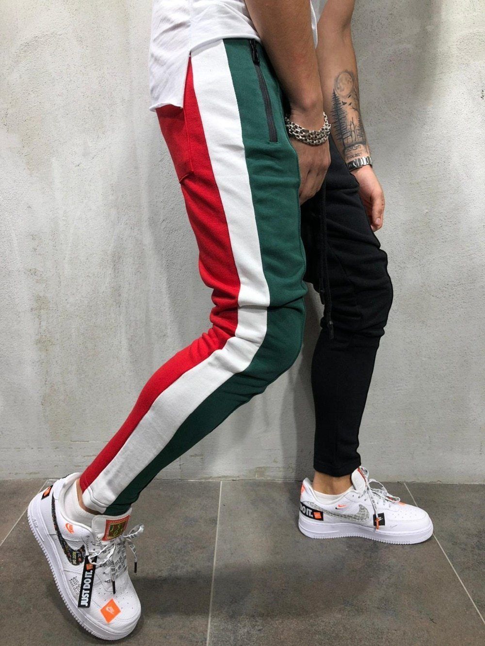 Patchwork Casual Pants For Men - Image 5
