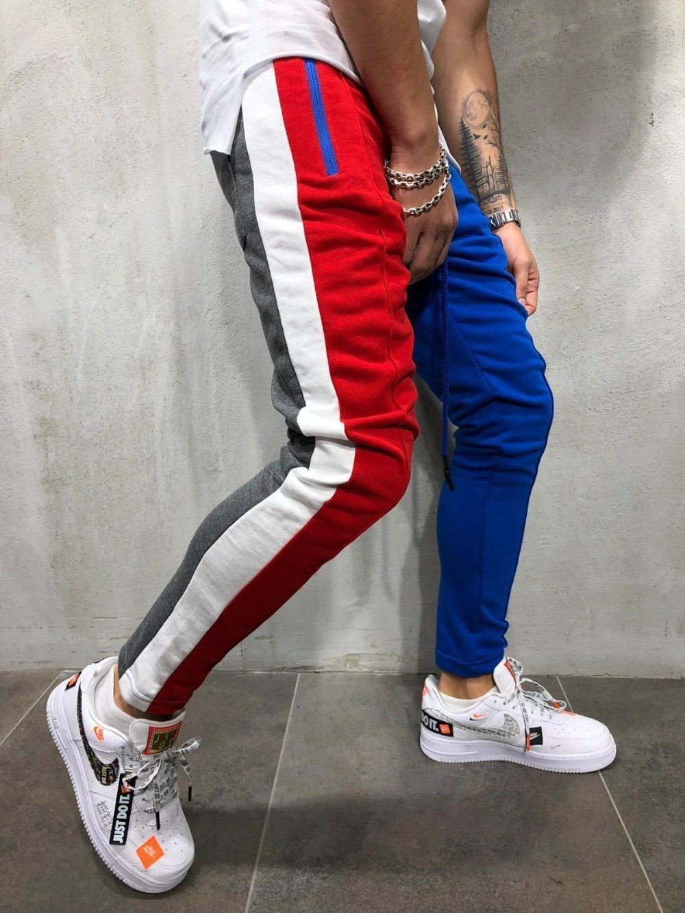 Patchwork Casual Pants For Men - Image 6