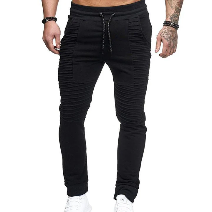 Men's casual pleated sweatpants - Image 4
